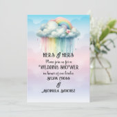 Invitation HERS & HERS Lesbian Wedding Shower (Debout devant)