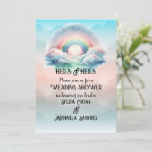 Invitation HERS & HERS Lesbian Wedding Shower (Debout devant)