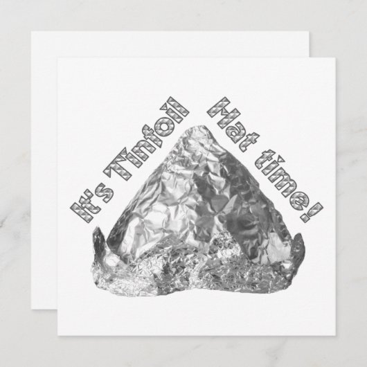 Invitation Heure Casquette Tinfos (Devant / Derrière)