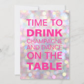 Invitation Heure de boire l'invitation d'anniversaire de (Devant)