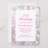 Invitation Heure de boire l'invitation d'anniversaire de (Dos)