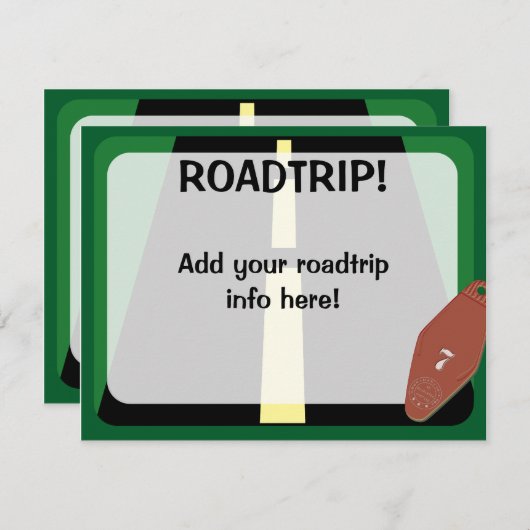 Invitation Heure de déplacement (Devant / Derrière)