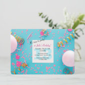 Invitation Heure de fête d'anniversaire (Debout devant)