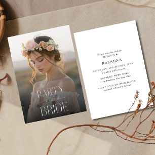 Invitation Heure De Fête Pour La Mariée Photo Fête des mari