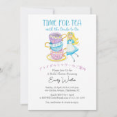 Invitation Heure de la Fête des mariées de thé Alice Teacup A (Devant)