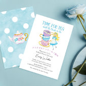 Invitation Heure de la Fête des mariées de thé Alice Teacup A