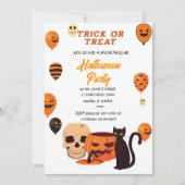 Invitation heure de la fête d'halloween (Devant)