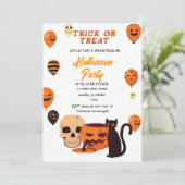 Invitation heure de la fête d'halloween (Debout devant)