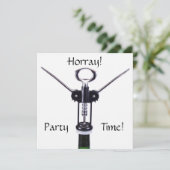 Invitation Heure de la fête du vin (Debout devant)