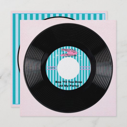 Invitation Heure de la partie (Devant / Derrière)