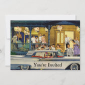 Invitation Heure de la partie rétroactive (Devant)