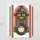 Invitation Heure de la partie Rock and roll (Devant)