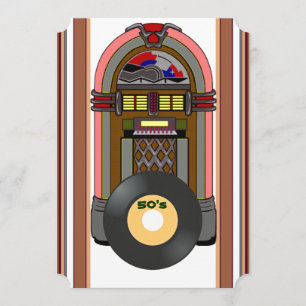 Invitation Heure de la partie Rock and roll