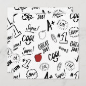 Invitation Heure de l'école (Devant / Derrière)