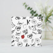 Invitation Heure de l'école (Debout devant)