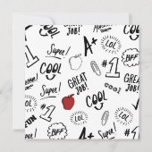 Invitation Heure de l'école (Devant)