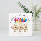 Invitation Heure De L'Invitation De Célébration (Debout devant)