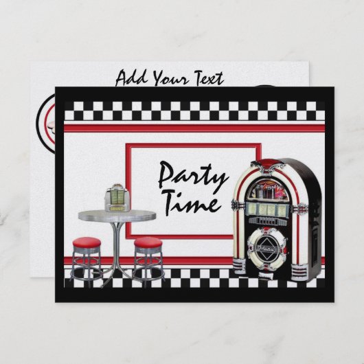 Invitation Heure de réception par SRF (Devant / Derrière)