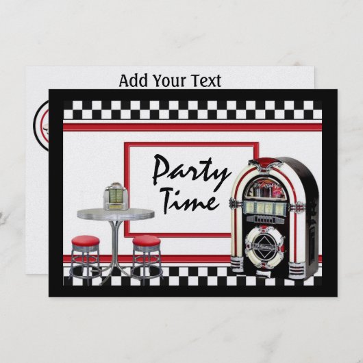 Invitation Heure de réception par SRF (Devant / Derrière)