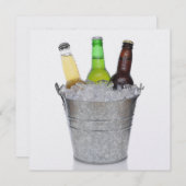 Invitation Heure de réfrigération - Bouteilles de bière Invit (Devant / Derrière)