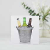 Invitation Heure de réfrigération - Bouteilles de bière Invit (Debout devant)