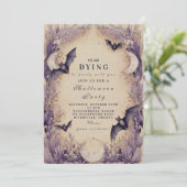 Invitation Heure de sorcière Lune Halloween (Debout devant)