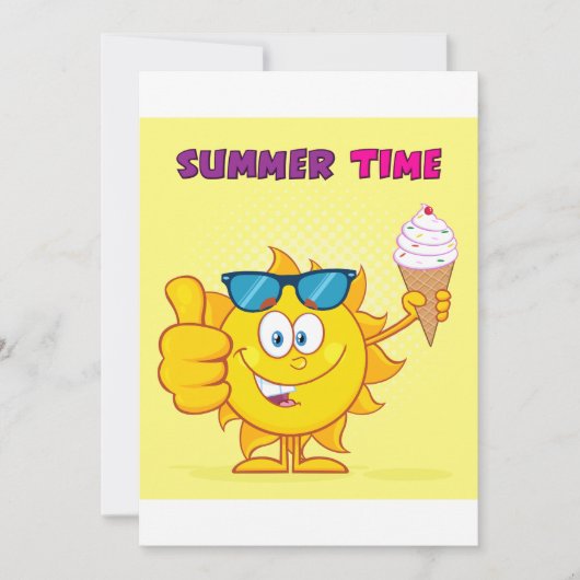 Invitation Heure d'été (Devant)