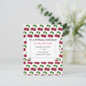 Invitation Heure d'été Cerises Anniversaire (Debout devant)