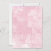 Invitation Heure du Baby shower de thé Pink Cute Bow Coquette (Dos)