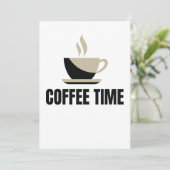 Invitation Heure du café (Debout devant)