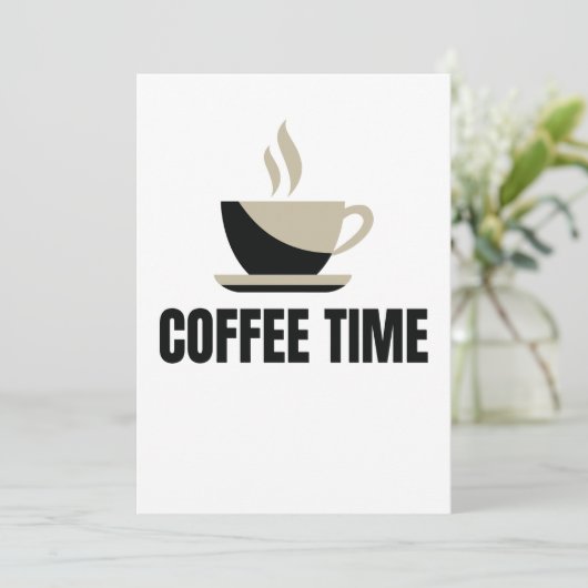 Invitation Heure du café (Debout devant)