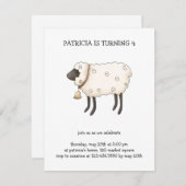 Invitation Heure du printemps ・ Moutons (Devant / Derrière)