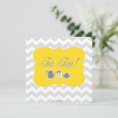 Invitation Heure du thé Baby shower ! (Debout devant)