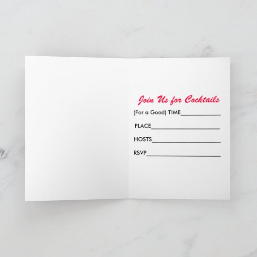 Invitation Heure heureuse (Intérieur)