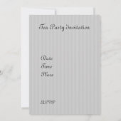 Invitation Heure pour le thé #5 (Dos)