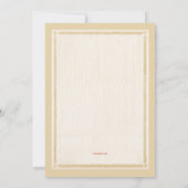 Invitation Heure pour l'invitation de thé (Dos)