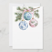 Invitation Heure Pour Tea Chinoiserie Fête des mariées Orneme (Dos)