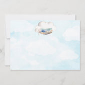 Invitation Heure Vol Avion 1er Anniversaire Fête Boy Photo (Dos)