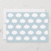 Invitation Heure Vol Avion Ours Bunny Anniversaire Photo (Dos)