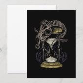 Invitation Heure Voyage Science Fiction Intemporelle Gif (Devant / Derrière)