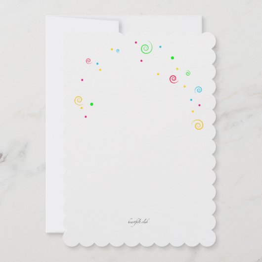 Invitation heureuse de carnaval (Dos)