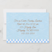 Invitation heureuse de déjeuner de lapins de (Dos)