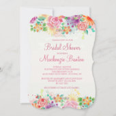 Invitation heureuse de Fête de la mariée de (Devant)