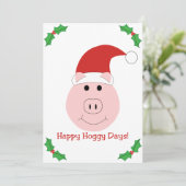 Invitation heureuse de fête de Noël de jours de (Debout devant)