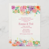 Invitation heureuse de frontière (Devant / Derrière)