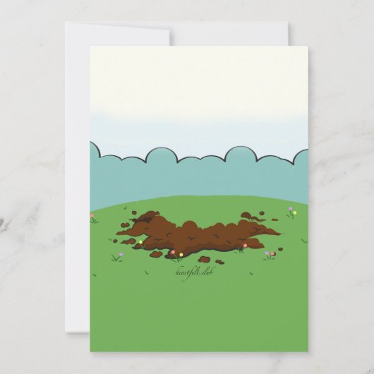 Invitation heureuse de Groundhog (Dos)