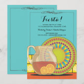 Invitation heureuse de partie de fiesta (Devant / Derrière)
