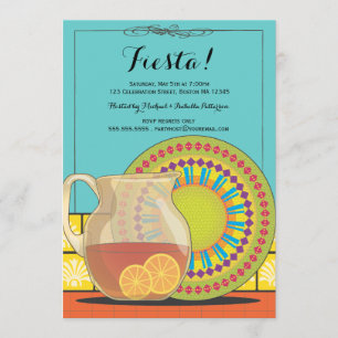 Invitation heureuse de partie de fiesta
