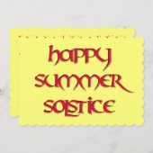 Invitation heureuse de solstice d'été pour des (Devant / Derrière)