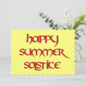 Invitation heureuse de solstice d'été pour des (Debout devant)
